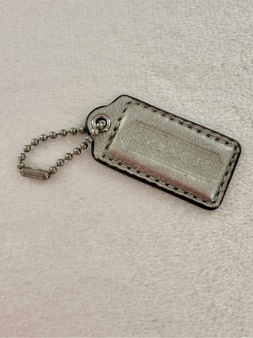 Coach Silver Bag Tag